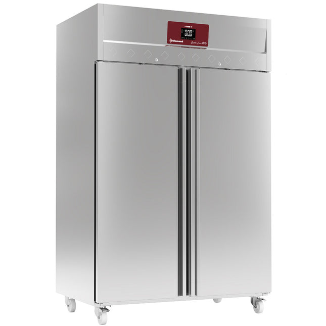 Ventilert fryser 1400 liter, 2 dører GN 2/1, på hjul