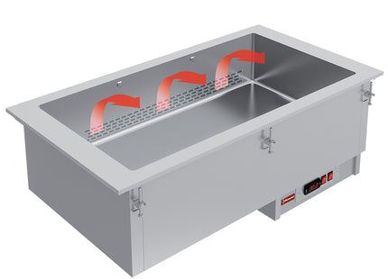 Element bain-marie 5x GN 1/1 - tørret op - ventileret