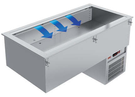 Refrigerated basin element, ventilated, 5x GN 1/1