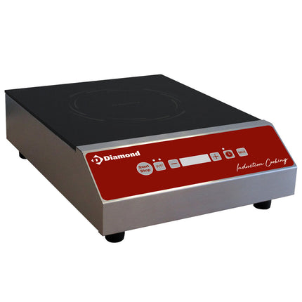Induktionsplade 2500 watt, taktile taster