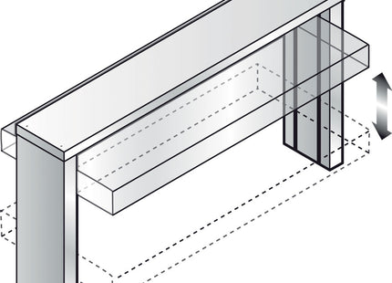 Superstructure with dome, automatic rise