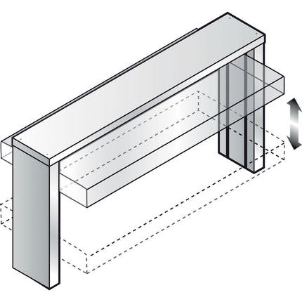 Superstructure with dome, automatic rise