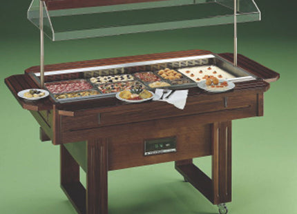 Vitroceramic buffet capacity 4 GN 1/1