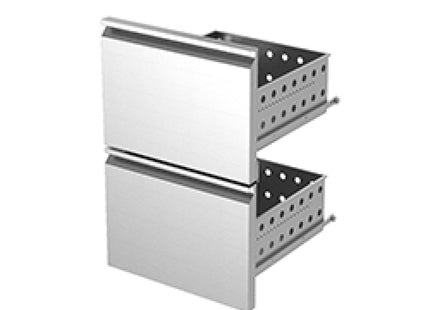 Kit bloc tiroirs inox (1/2 + 1/2) x KBR…