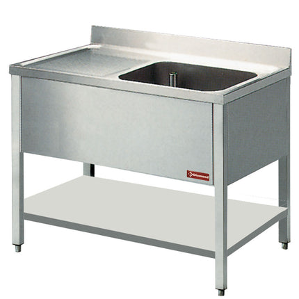 Sink 1 tank and 1 drain surface