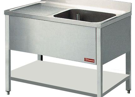 Sink 1 tank and 1 drain surface