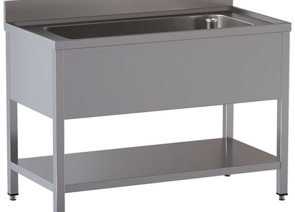 Sink 1 tank 950x500xh350, with undershelf