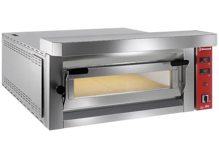 Elektrisk pizzaugn, 6 pizzor 350mm - FULL eldfast sten