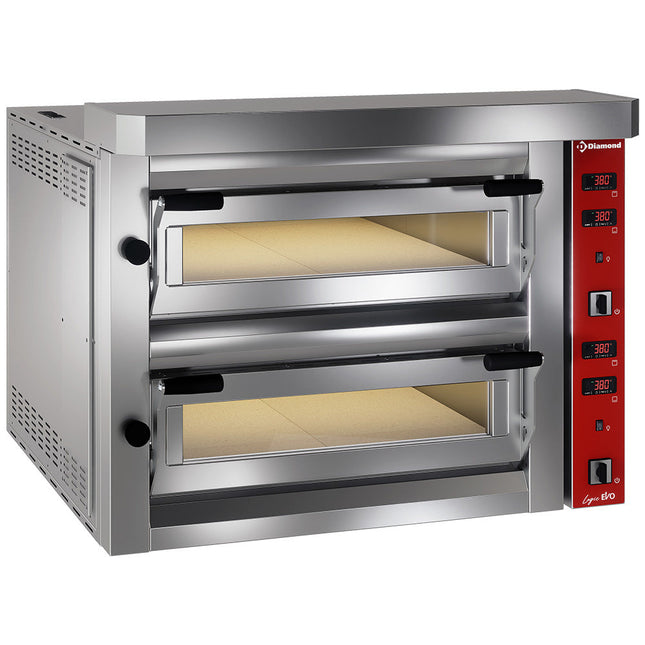 Elektrisk pizzaovn, 2x 4 pizzaer