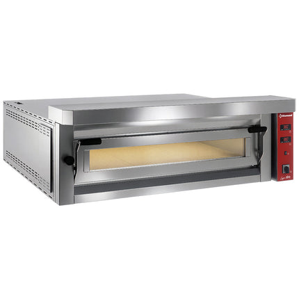 Elektrisk pizzaugn "extra stor", 9 pizzor 350mm - FULL eldfast sten