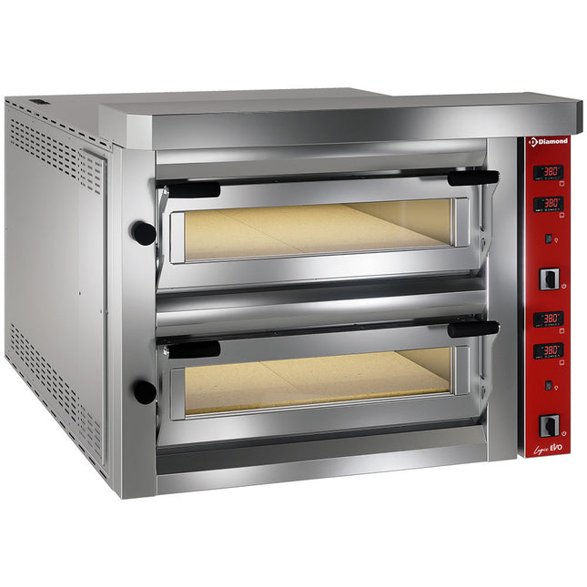 Elektrisk pizzaovn, 2x 6 pizzaer