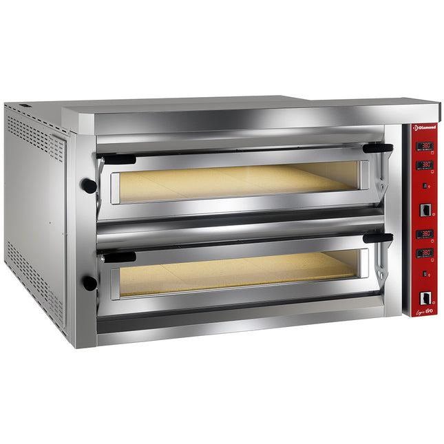 Elektrisk pizzaovn "ekstra stor", 2x 9 pizzaer