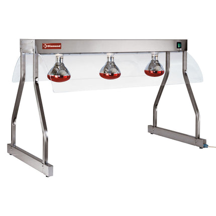 Heating bridge, infrared lights (3x 250 W)