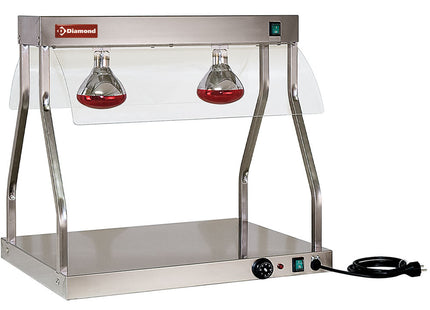 Varmebro og topp, infrarøde lys (2x 250 W)