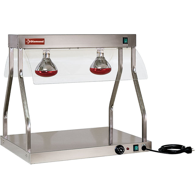 Pont et dessus chauffants, lumières infrarouges (2x 250 W)