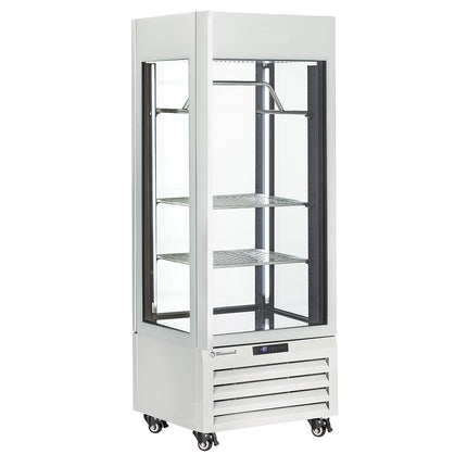 Helglasad skylt" 440 Lt., 2 hyllor & köttbar, ventilerad - KÖTT - VIT