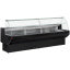 Kjøledisplay counter buet glass, ventilert, med reserve - SVART