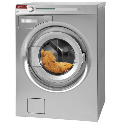 Lave-linge avec essoreuse 8 kg "inox-titanium", avec pompe de vidange