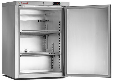 Static freezer, 150 liters. stainless steel