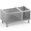 Open base on removable feet in stainless steel