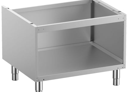 Open base on removable feet in stainless steel