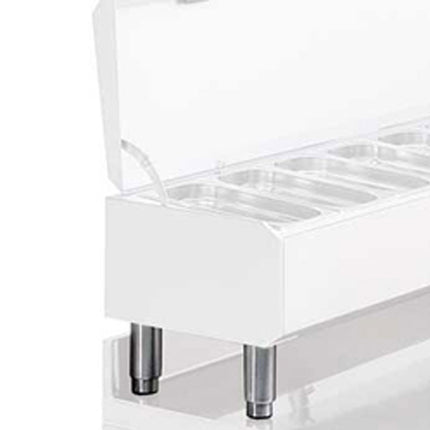 Jeu de 4 pieds en inox pour structures réfrigérées WR-...