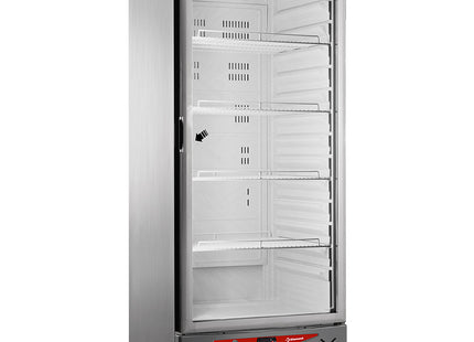 Ventilerad kyl, 525 liter, glas Dörr, GN2/1+600x400, rostfritt stål