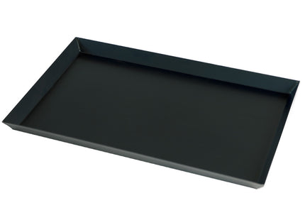 Black steel baking tray 600x400, flared edge 30 mm