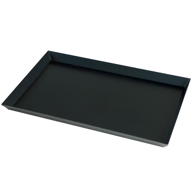 Svart bakplåt i stål 600x400, utsvängd kant 30 mm