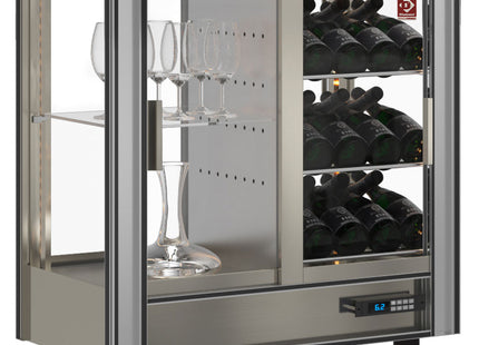 Cave à vin réfrigérée Lt. 216 - Traversante - Modulable