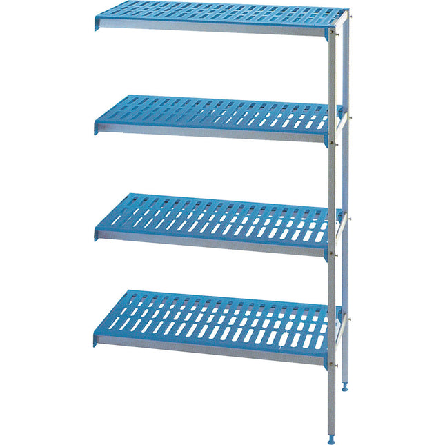 Hörnställ i aluminium 4 nivåer "Modular Rack"