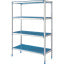 Linear rack in anodised aluminium 4 levels "Modular Rack"