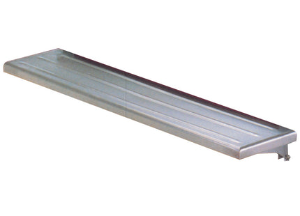 Tray sliding top, tilting downwardsle