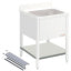 Removable lower shelf for sink