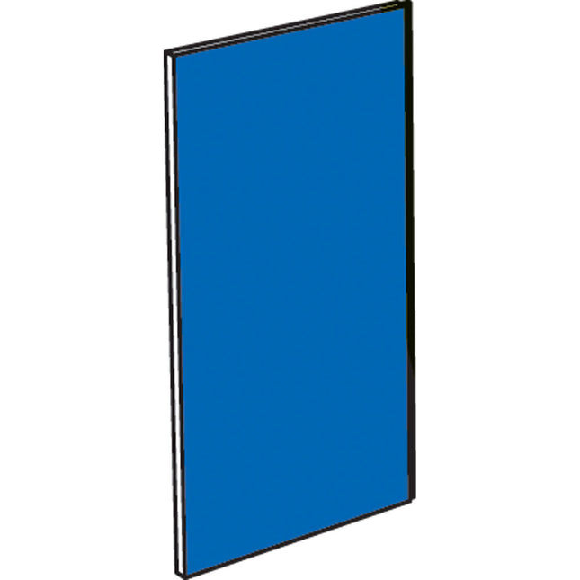 Täckpanel frontal i blått yttre hörn 90°