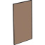 Furnishing panel "wood" corner 90°