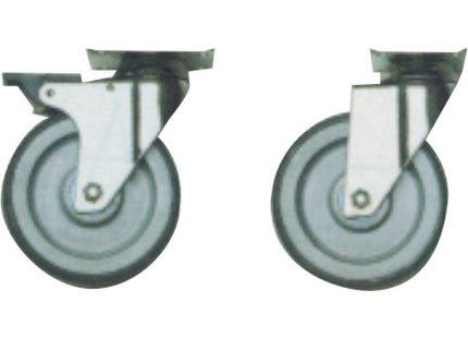 Set 4 wheels, 2 with brake