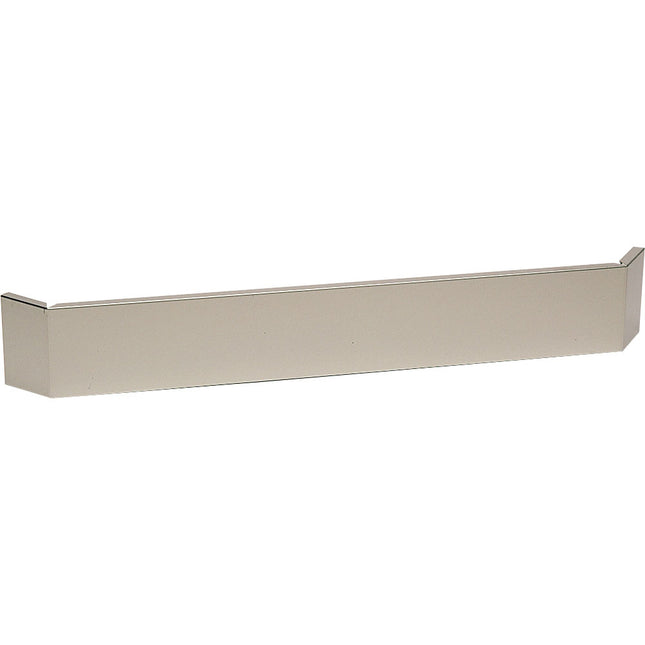 Frontal plinth in stainless steel external angle
