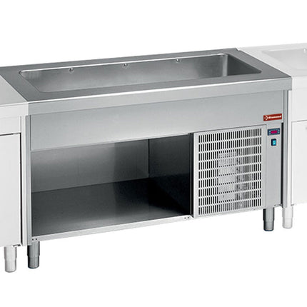 Cuve réfrigérée sur armoire ouverte 4x GN 1/1