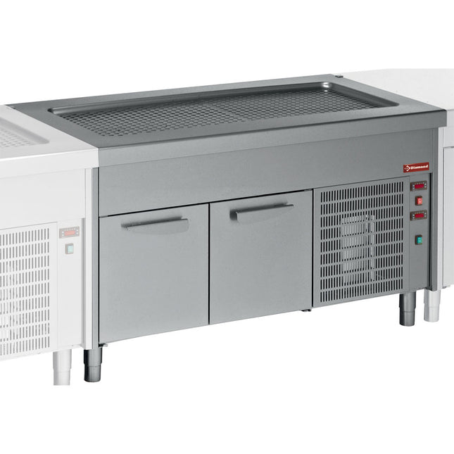 Refrigerated top unit on refrigerated cupboard 6x GN 1/1