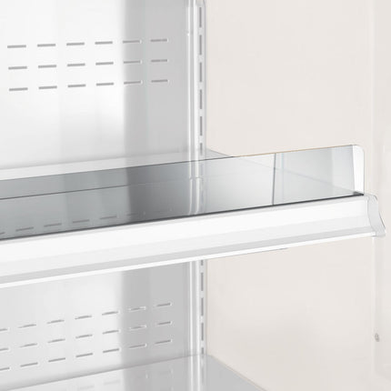 Productstop in plexiglass, shelf STANDARD 2000 mm