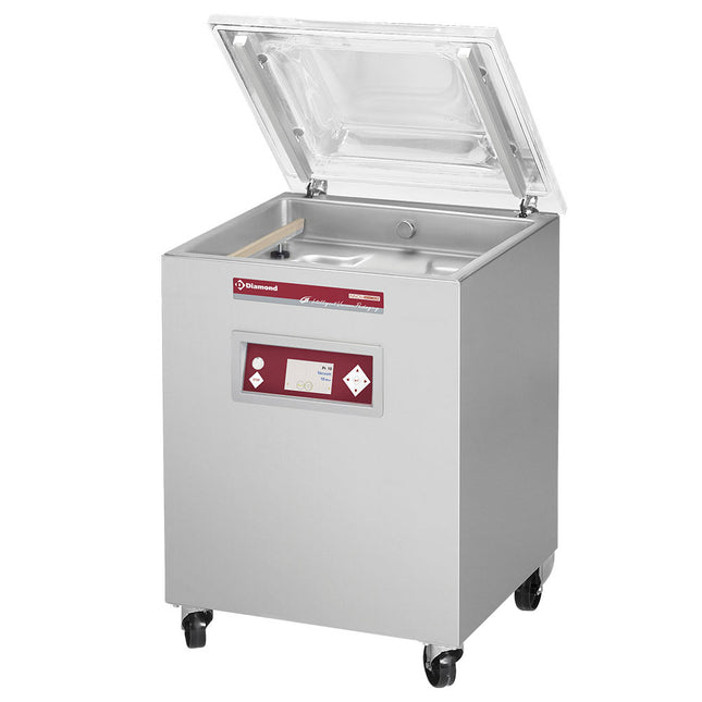 Vakuummaskin, kammer 600x475xh200 mm - 63 m3/h LCD