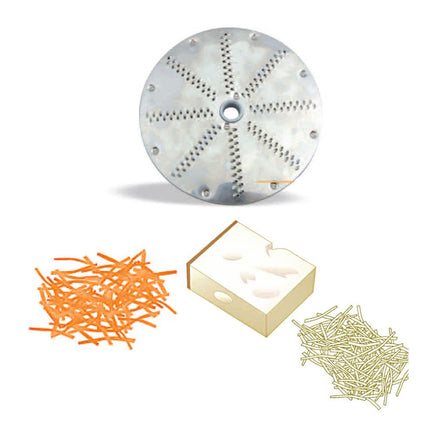 Rivejernsskive mozzarella/ost 7 mm