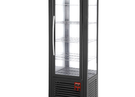 Panoramic display, 5 shelves, 360 LT, Black