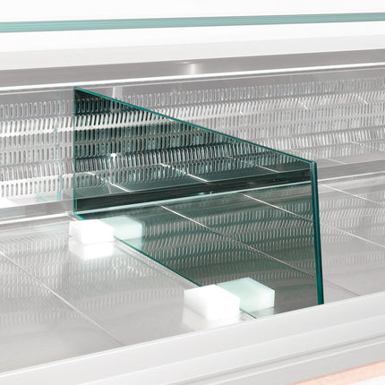 Présentoir de séparation en verre (L.800 mm)