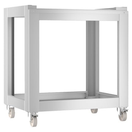 Support for electric oven, on wheels