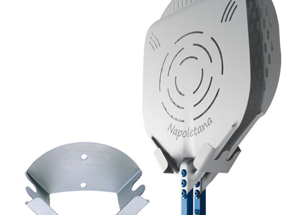 Väggfäste i anodiserad aluminium, 2 platser
