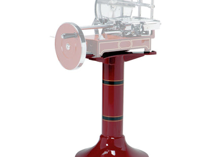 Base in cast iron (bright red) for slicer