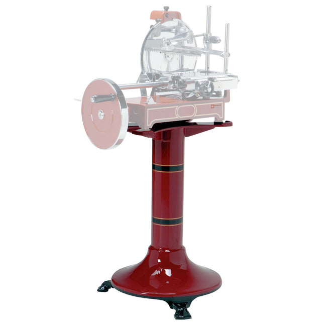 Trancheuse professionnelle "RETRO" Socle en fonte (rouge vif) pour trancheuse