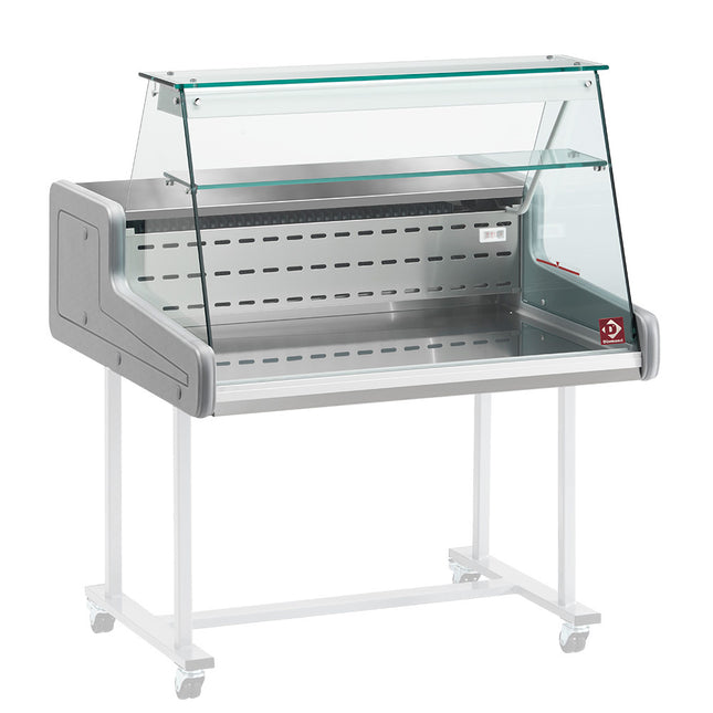 Refrigerated display counter - right glass panel